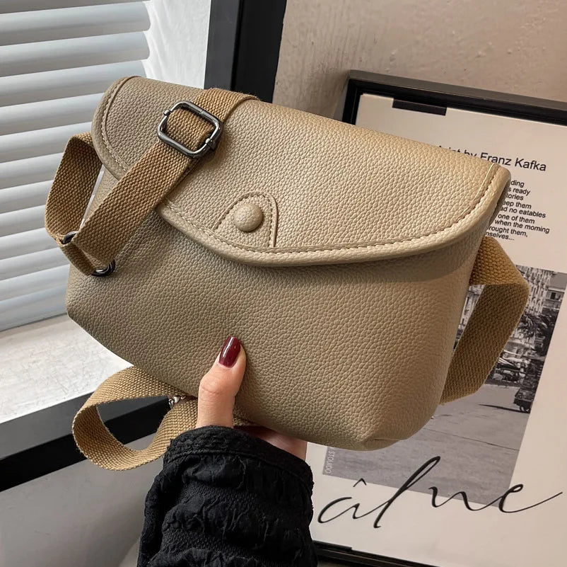 Soft Leather Anti Theft Chest Bag Crossbody Bag