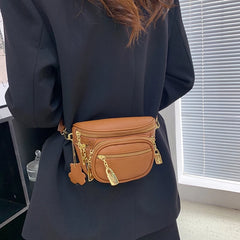 Soft Leather Crossbody Bag For Women Waist Bag Phone Purse Belt Bag