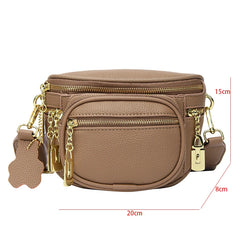 Soft Leather Crossbody Bag For Women Waist Bag Phone Purse Belt Bag