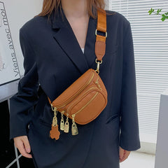 Soft Leather Crossbody Bag For Women Waist Bag Phone Purse Belt Bag