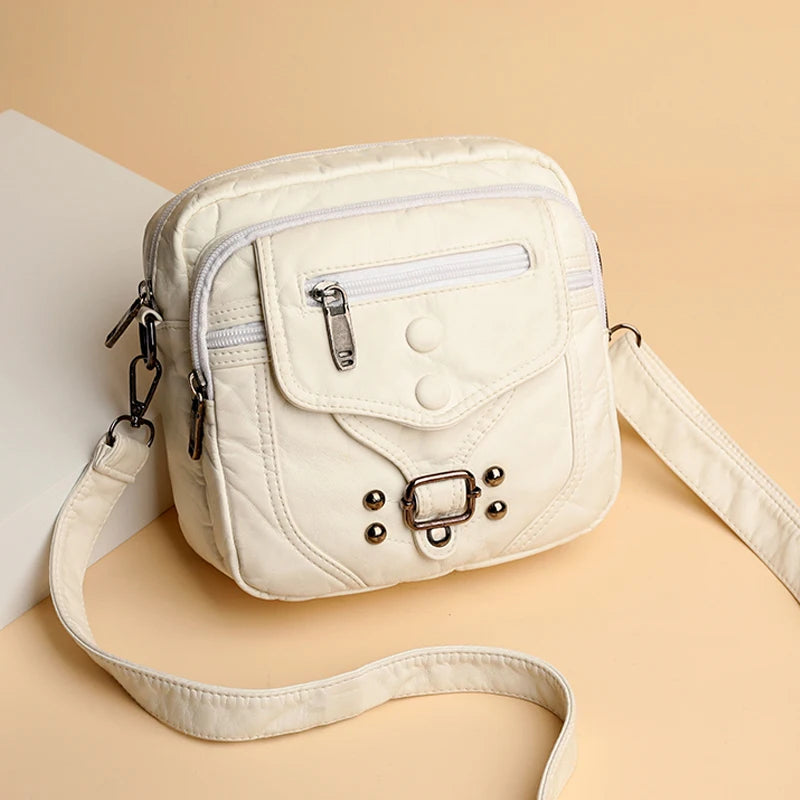 Soft Leather Crossbody Bags for Women Handbags Small Shoulder Messenger Bags