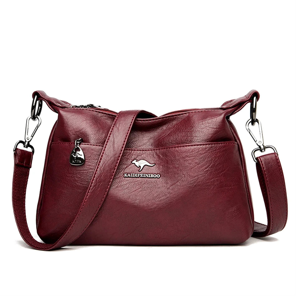 Soft Leather Handbags Purses Women Bags Shoulder Crossbody Bags