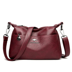 Soft Leather Women Handbags Shoulder Crossbody Bags Casual Tote