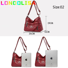 Women's Soft Leather Crossbody Shoulder Bag