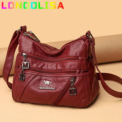 Women's Soft Leather Crossbody Shoulder Bag