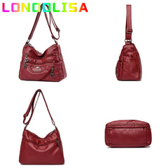 Women's Soft Leather Crossbody Shoulder Bag