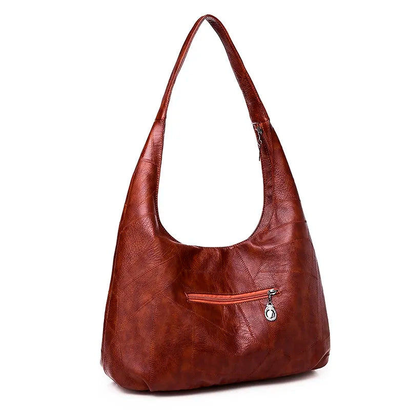 Soft Leather Shoulder Bag Women Winter Handbag Casual Lady Totes Bag