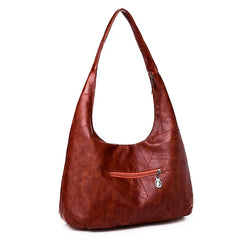 Soft Leather Shoulder Bag Women Winter Handbag Casual Lady Totes Bag