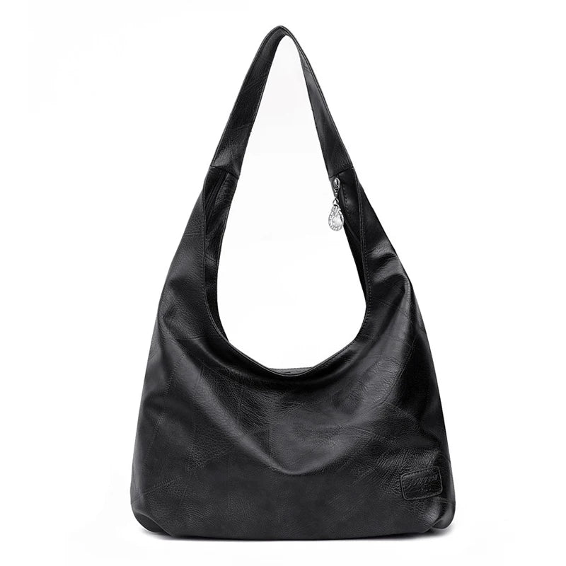 Soft Leather Shoulder Bag Women Winter Handbag Casual Lady Totes Bag