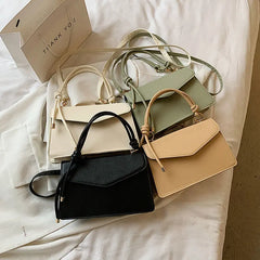 Soft Leather Shoulder Bags For Women Summer Solid Female Handbags