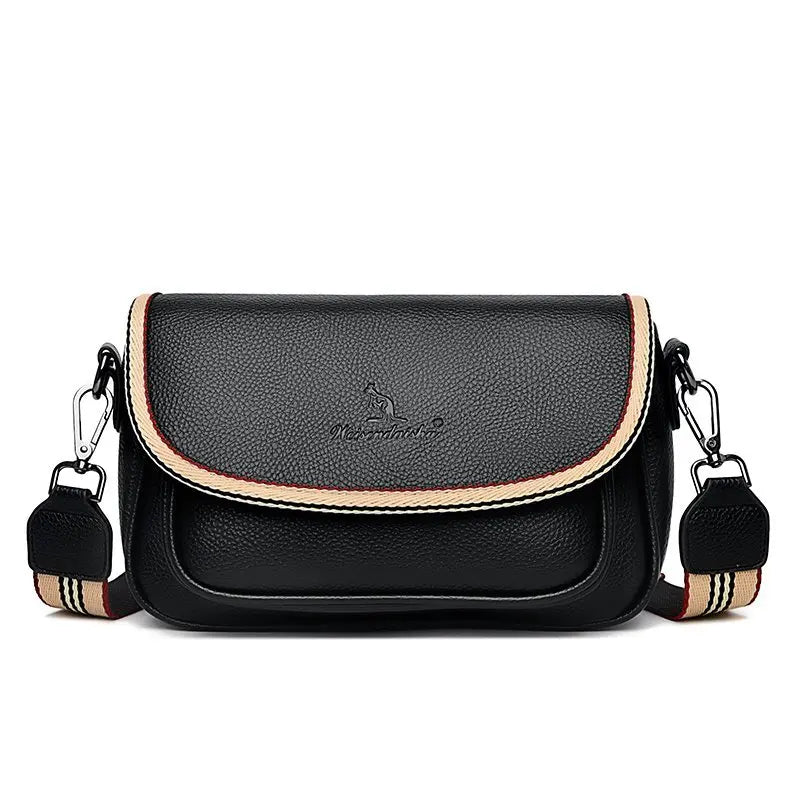 Soft Leather Crossbody Bags for Women Handbags Flap Sac Purses