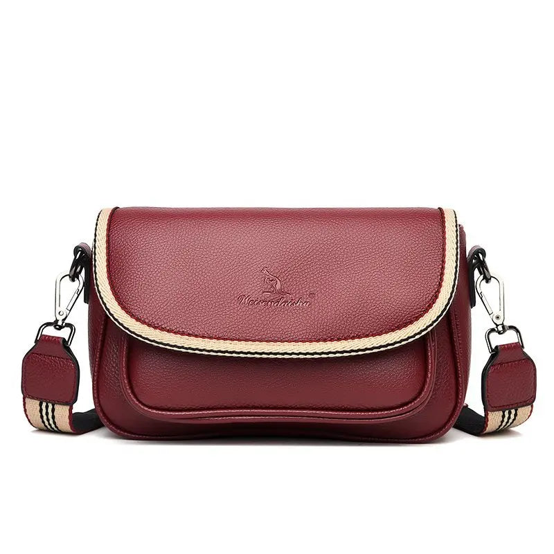 Soft Leather Crossbody Bags for Women Handbags Flap Sac Purses