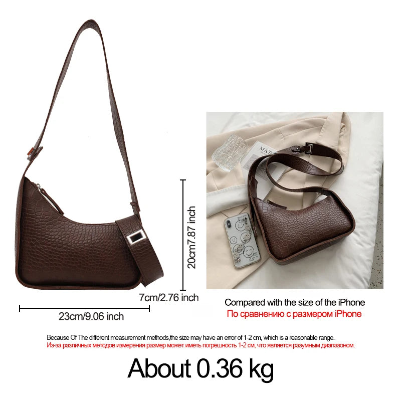 Soft Leather Shoulder Bag for Women Zip Crossbody