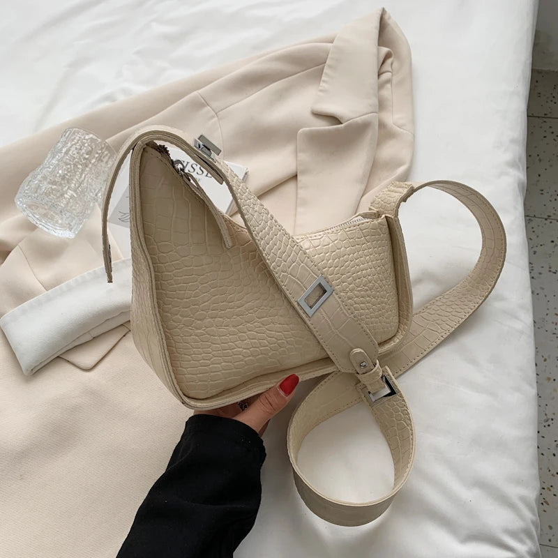 Soft Leather Shoulder Bag for Women Zip Crossbody