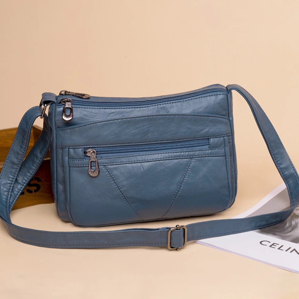 Soft Leather Women Bags Trends Shoulder Bag Handbag Purses Classic Crossbody Sac