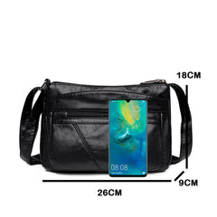 Trendy Soft Leather Shoulder Bag for Women