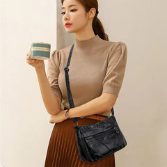 Soft Leather Women Bags Trends Shoulder Bag Handbag Purses Classic Crossbody Sac