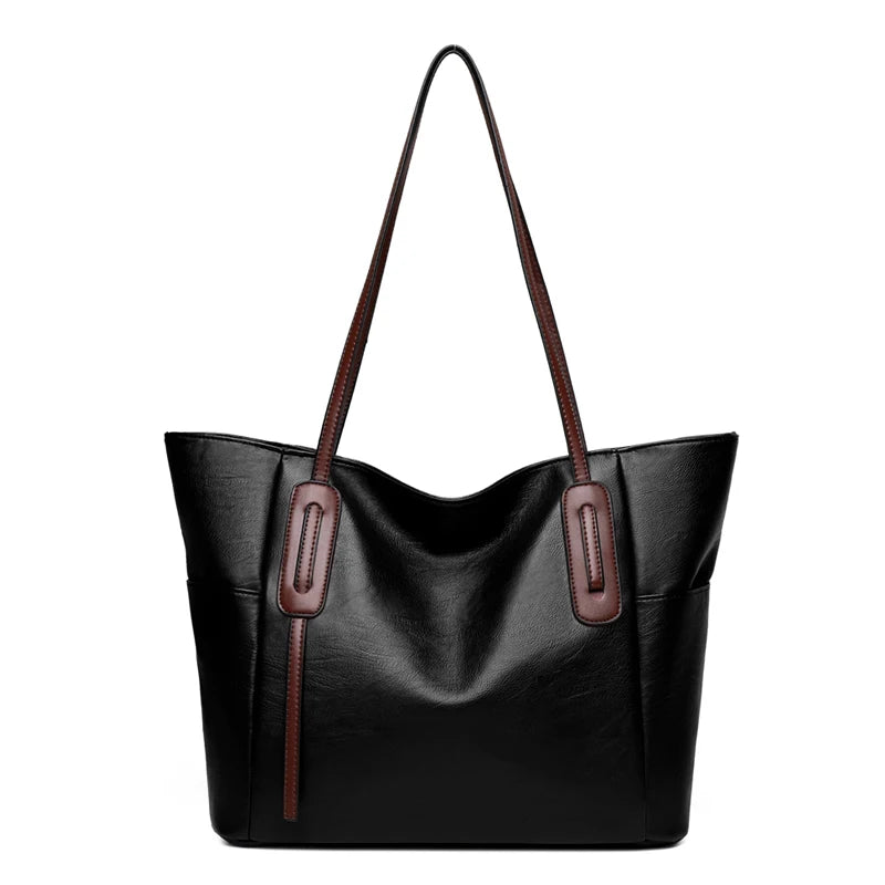 Soft Leather Women Handbags Vintage Female Shoulder Bag Tote Sac