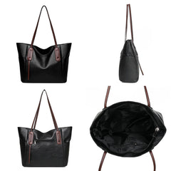 Soft Leather Women Handbags Vintage Female Shoulder Bag Tote Sac