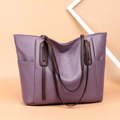 Soft Leather Women Handbags Vintage Female Shoulder Bag Tote Sac