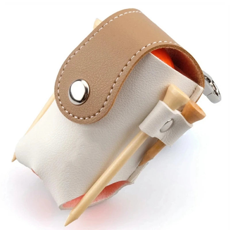 High Soft PU Leather Unisex Golf Bag Easy Carry Waist Golf Pouch