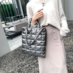 High Space Cotton Ladies Handbags Winter Shoulder Crossbody Bags