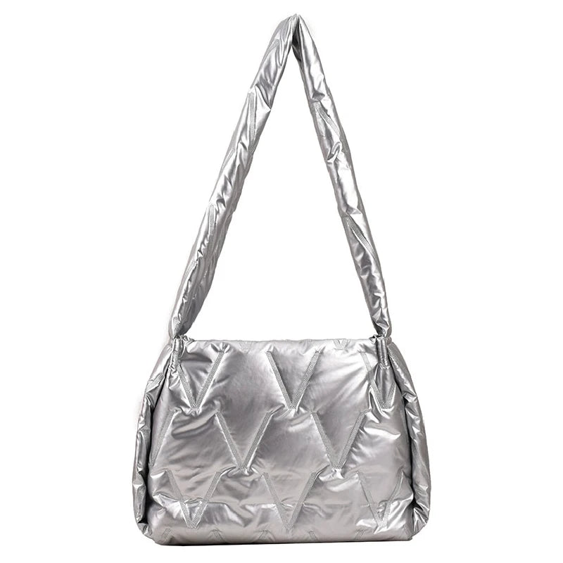High Space Cotton Ladies Shoulder Bags Winter Shopping Crossbody Bag for Women