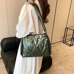 High Space Cotton Ladies Shoulder Bags Winter Shopping Crossbody Bag for Women