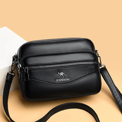 Split Leather Shoulder Bag Women Ladies Crossody