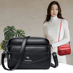 Split Leather Shoulder Bag Women Ladies Crossody