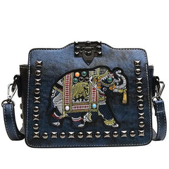 High Tote Women's Handbags Ladies Shoulder Bag Elephant Embroidery Crossbody