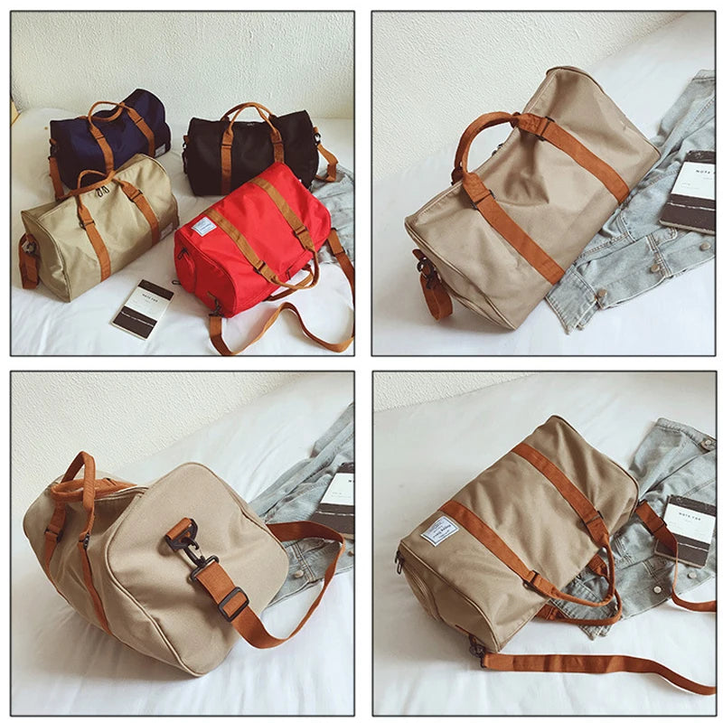 Large Capacity Travel Tote for Men and Women Gym Bag