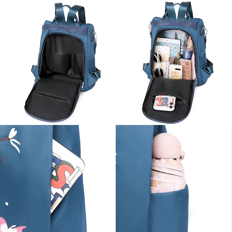 Print Girls School Bag Large Capacity Backpack