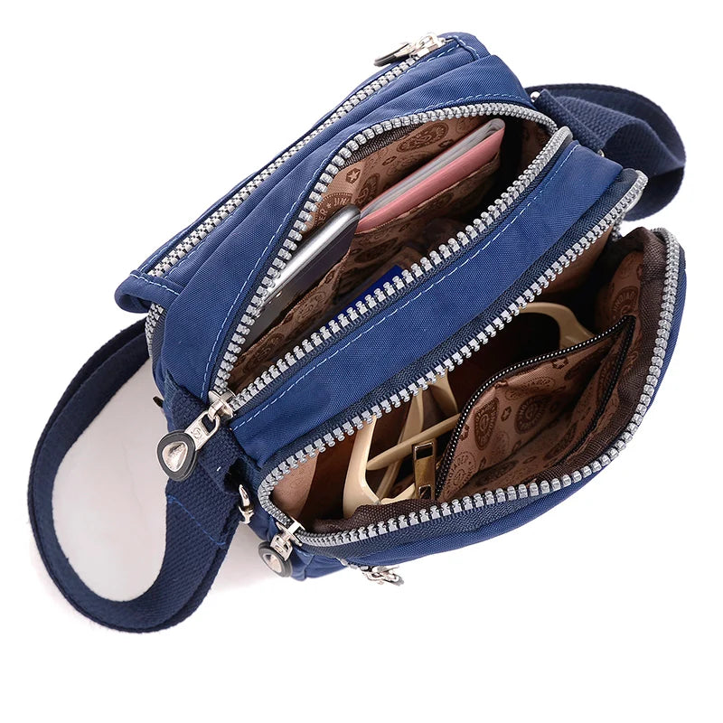 Waterproof Nylon Women Messenger Bag Crossbody Handbag Tote Shoulder Purse