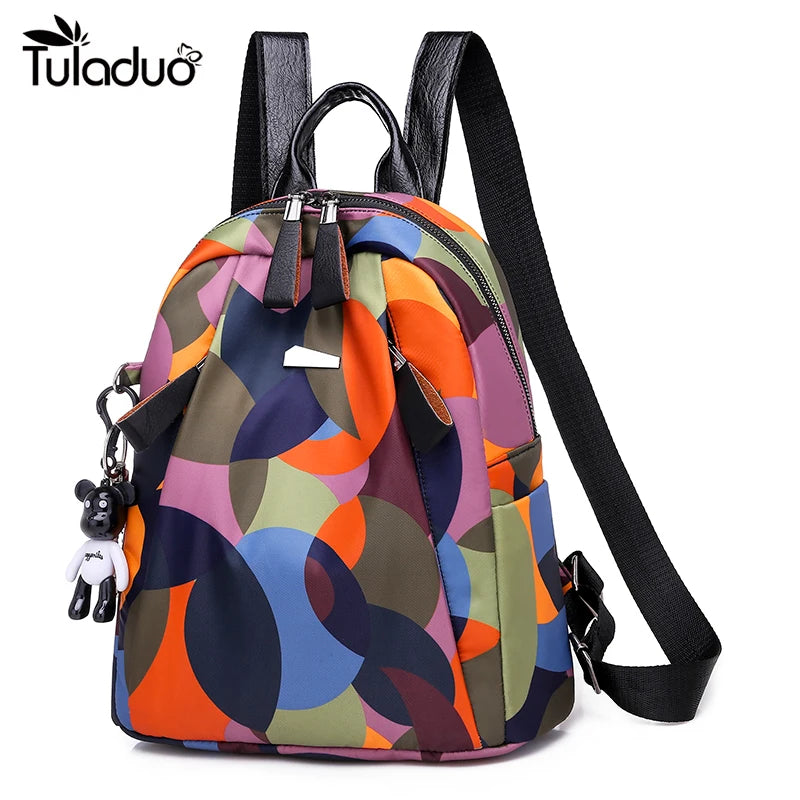 High Waterproof Oxford Women Backpack Anti-theft Large Capacity