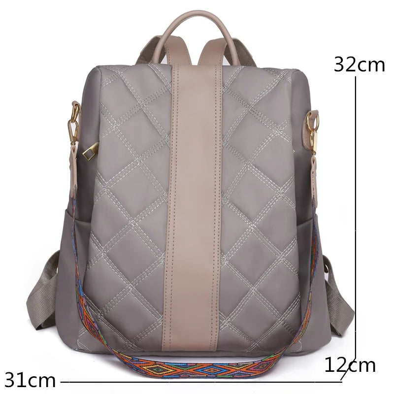 Waterproof Women Backpack Oxford Cloth Shoulder Bags Large School Bags for Girls