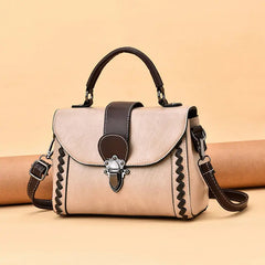 High Weave Tote Women's Handbags PU Leather Vintage Women Shoulder Bag