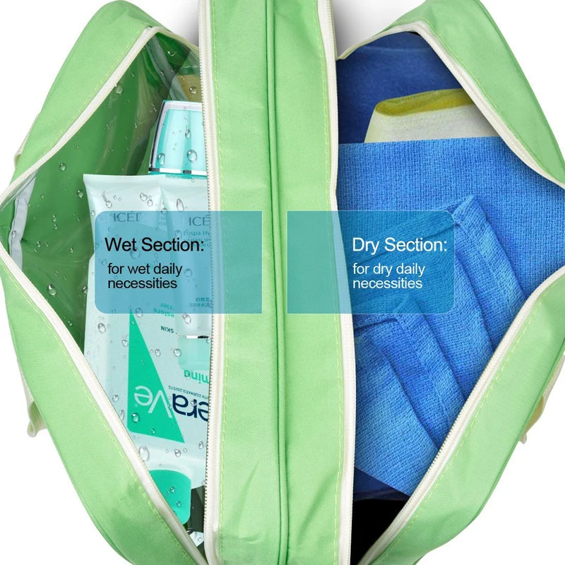 High Woman Large Capacity Waterproof Travel Bag with Wet & Dry Separator
