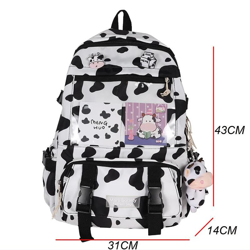 Waterproof Nylon Women Backpack for Teenage Girls - Laptop Bagpack