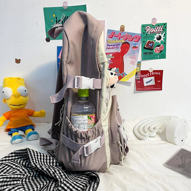 Waterproof Nylon Women Backpack for Teenage Girls - Laptop Bagpack