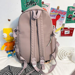 Waterproof Nylon Women Backpack for Teenage Girls - Laptop Bagpack
