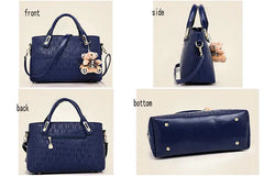 High Women Bag 4 Set Handbags Pu Leather Handbag Shoulder Bag