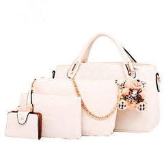 High Women Bag 4 Set Handbags Pu Leather Handbag Shoulder Bag
