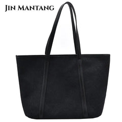 High Women Canvas Handbags Ladies Large Capacity Shoulder Bag
