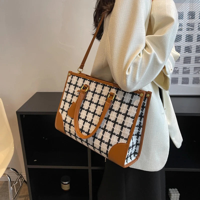 Women Canvas Handbags Tote Bags Large Capacity Shoulder Messenger Crossbody Bag