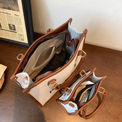 Women Canvas Handbags Tote Bags Shoulder Messenger Large Capacity Crossbody Bag