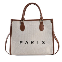 Women Canvas Tote Bags Large Capacity Shoulder Messenger Crossbody Bag