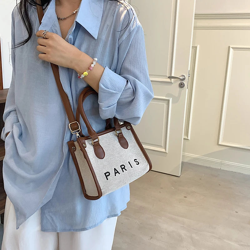 Women Canvas Handbags Tote Bags Shoulder Messenger Large Capacity Crossbody Bag