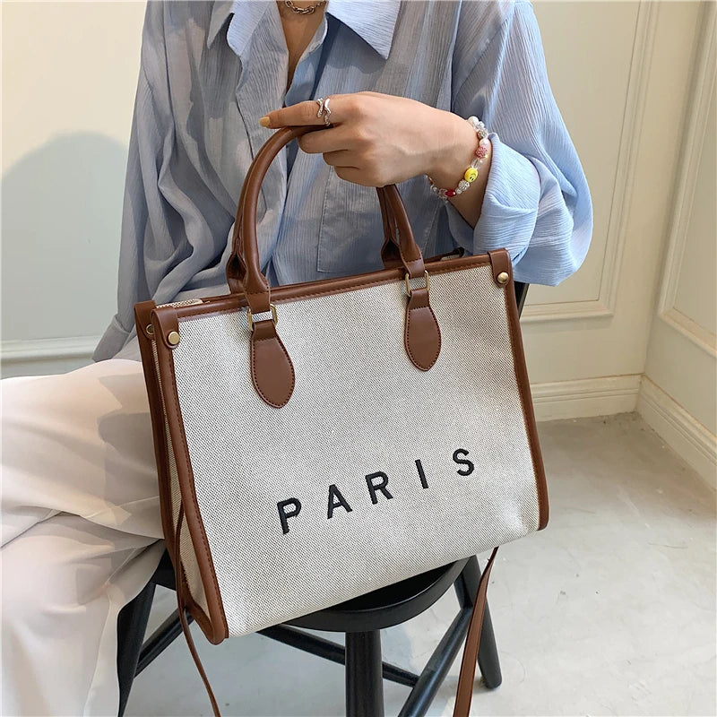 Women Canvas Handbags Tote Bags Ladies Shoulder Messenger Bags