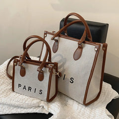 Women Canvas Handbags Tote Bags Ladies Shoulder Messenger Bags